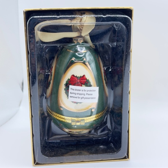 Mr. Christmas Musical Egg Ornament Box | Plays Music When Opened | NIB - Picture 3 of 6